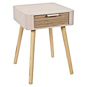 Home Deco Factory Mesita de noche (L x An x Al: 40 x 35 x 48 cm, Rosa/Madera, Número de cajones: 1 ud.) | BAUHAUS