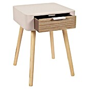 Home Deco Factory Mesita de noche (L x An x Al: 40 x 35 x 48 cm, Rosa/Madera, Número de cajones: 1 ud.) | BAUHAUS