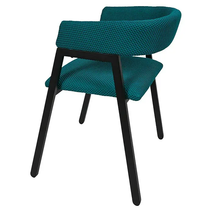 Home Deco Factory Silla Atom - Azul, 2 ud. - Esta moderna silla de color verde azulado tiene un diseño elegante. Perfecta para cualquier oficina o comedor, añade un toque moderno.