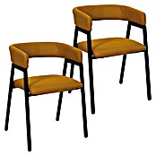 Home Deco Factory Silla Atom (Mostaza, 2 ud.) | BAUHAUS