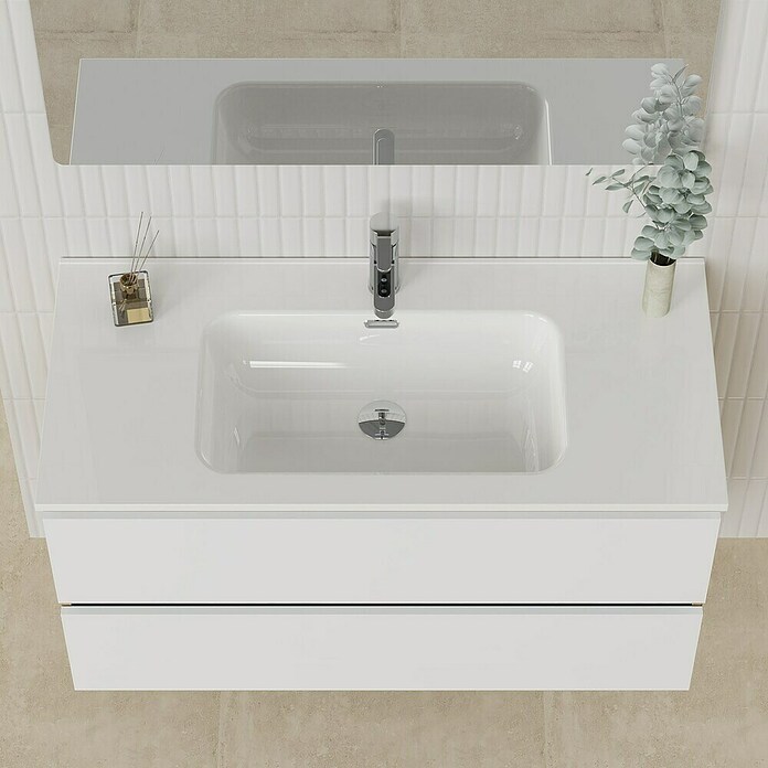 Artysan Conjunto de mueble de baño Funk (Ancho: 100 cm, Nature/Blanco, 3 pzs.) | BAUHAUS