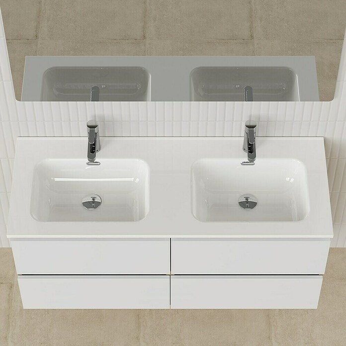 Artysan Conjunto de mueble de baño Funk (Ancho: 120 cm, Nature/Blanco, 3 pzs.) | BAUHAUS