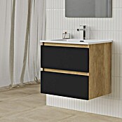 Artysan Conjunto de mueble de baño Funk (Ancho: 70 cm, Nature/Negro, 3 pzs.) | BAUHAUS