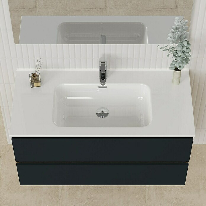 Artysan Conjunto de mueble de baño Funk (Ancho: 100 cm, Nature/Negro, 3 pzs.) | BAUHAUS