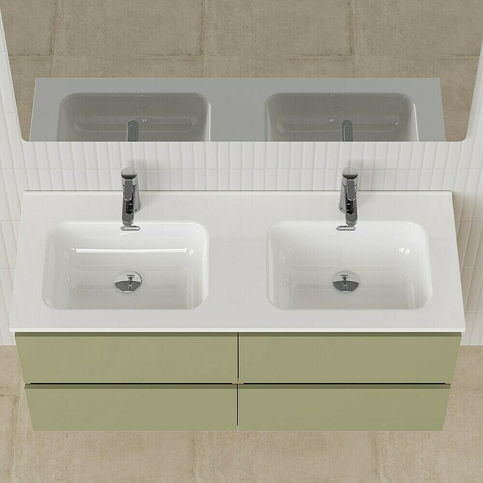 Artysan Conjunto de mueble de baño Funk (Ancho: 120 cm, Nature/Verde, 3 pzs.) | BAUHAUS