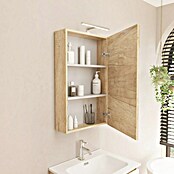 Artysan Armario con espejo LED Loft (An x Al: 48 x 80 cm, Nature, Con iluminación, Número de puertas: 1 ud.) | BAUHAUS