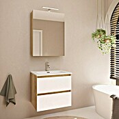 Artysan Armario con espejo LED Loft (An x Al: 60 x 80 cm, Nature, Con iluminación, Número de puertas: 1 ud.) | BAUHAUS