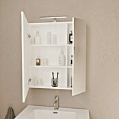 Artysan Armario con espejo LED Loft (An x Al: 70 x 80 cm, Blanco, Con iluminación, Número de puertas: 2 ud.) | BAUHAUS