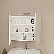 Artysan Armario con espejo LED Loft (An x Al: 65 x 80 cm, Blanco, Con iluminación, Número de puertas: 2 ud.) | BAUHAUS