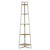 Home Deco Factory Estantería esquinera (An x Al: 34 x 180 cm, Número de baldas: 5 ud., Blanco/Beige) | BAUHAUS