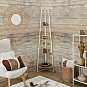 Home Deco Factory Estantería esquinera (An x Al: 34 x 180 cm, Número de baldas: 5 ud., Blanco/Beige) | BAUHAUS