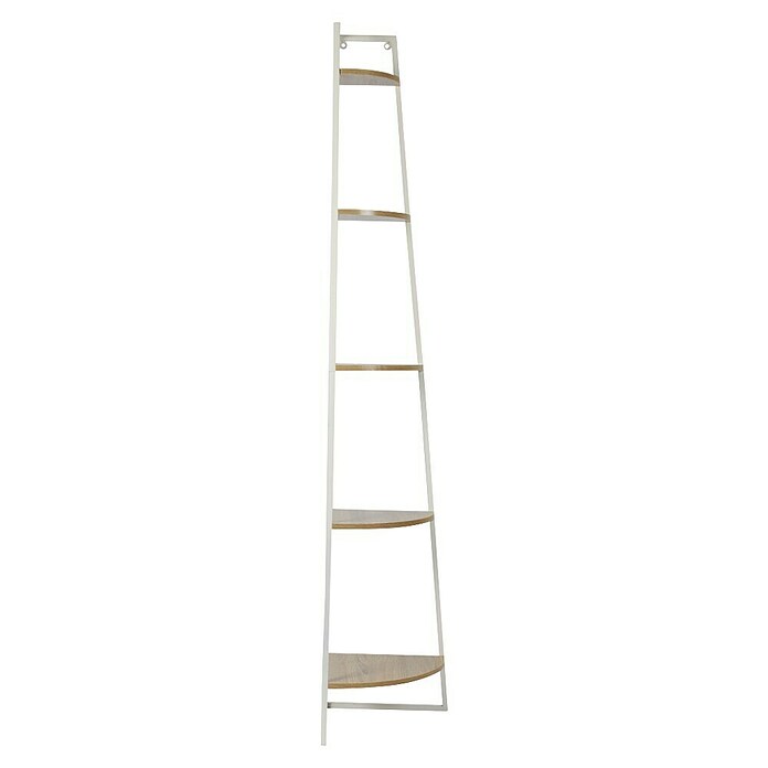 Home Deco Factory Estantería esquinera (An x Al: 34 x 180 cm, Número de baldas: 5 ud., Blanco/Beige) | BAUHAUS
