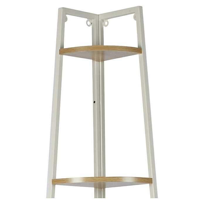 Home Deco Factory Estantería esquinera (An x Al: 34 x 180 cm, Número de baldas: 5 ud., Blanco/Beige) | BAUHAUS