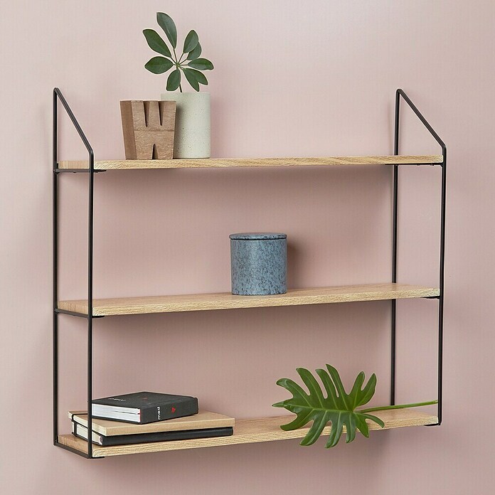 Estante de pared (L x An x Al: 15 x 60 x 54 cm, Carga límite balda: 15 kg) | BAUHAUS