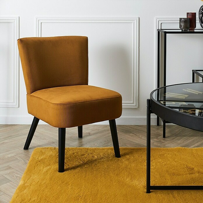 Home Deco Factory Giulia Silla (L x An x Al: 55 x 68 x 76 cm, Mostaza) | BAUHAUS