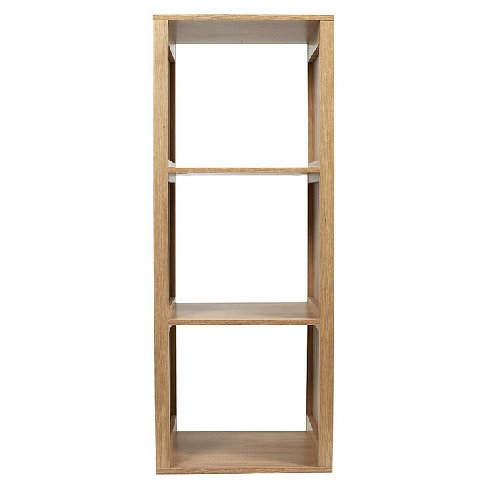Home Deco Factory Klaus Estantería de madera (L x An x Al: 32 x 38,5 x 99 cm, Marrón, Diseño acanalado) | BAUHAUS