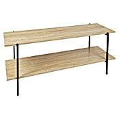 Home Deco Factory Loka Mueble para TV (L x An x Al: 35 x 115 x 45 cm, Negro/Marrón, Metal/MDF) | BAUHAUS