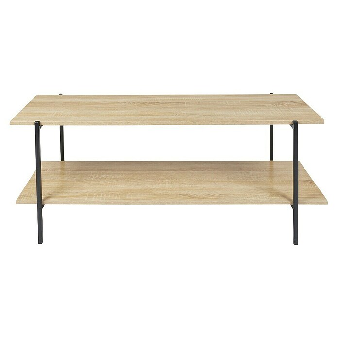 Home Deco Factory Loka Mueble para TV (L x An x Al: 35 x 115 x 45 cm, Negro/Marrón, Metal/MDF) | BAUHAUS