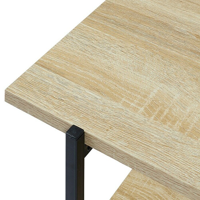 Home Deco Factory Loka Mueble para TV (L x An x Al: 35 x 115 x 45 cm, Negro/Marrón, Metal/MDF) | BAUHAUS