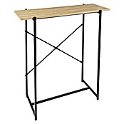 Home Deco Factory Loka Mesa auxiliar (L x An x Al: 30 x 80 x 82 cm, Negro/Marrón, Metal/MDF) | BAUHAUS