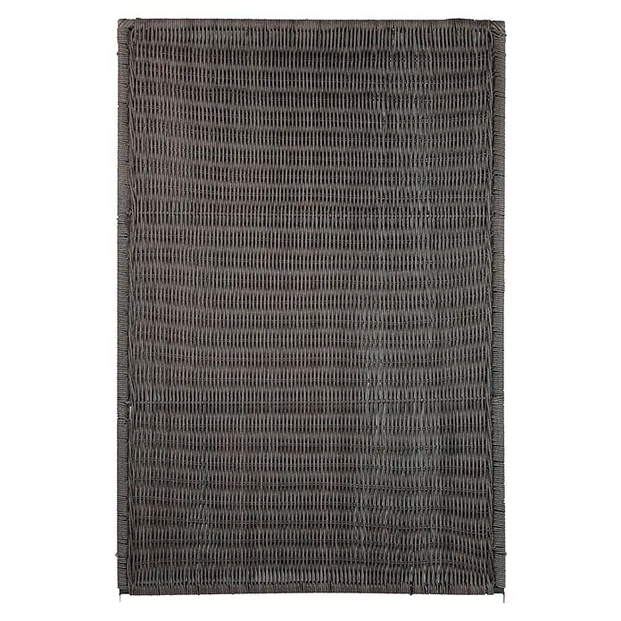 Sichtschutzelement Öland - 120 x 180 cm, Stein - Das Bild zeigt einen rechteckigen, braunen Rattankorb mit feiner Webstruktur, ideal zur Aufbewahrung verschiedener Gegenstände im Haushalt.