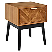 Home Deco Factory Felix Cómoda con mesitas (3 pzs., Marrón/Negro, Acabado en espiga) | BAUHAUS
