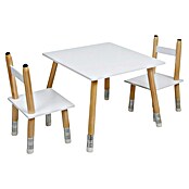 Home Deco Kids Mesa infantil con sillas Lápiz (MDF, Blanco, 3 pzs., Específico para: Niños de 3 a 5 años) | BAUHAUS