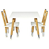 Home Deco Kids Mesa infantil con sillas Lápiz (MDF, Blanco, 3 pzs., Específico para: Niños de 3 a 5 años) | BAUHAUS
