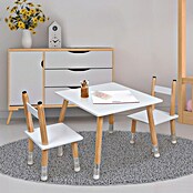 Home Deco Kids Mesa infantil con sillas Lápiz (MDF, Blanco, 3 pzs., Específico para: Niños de 3 a 5 años) | BAUHAUS
