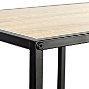 Home Deco Factory Loka Librería (L x An x Al: 32 x 99 x 105,5 cm, Negro/Marrón, Metal/MDF) | BAUHAUS
