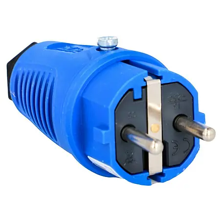 UniTEC  Gummi-Schutzkontakt-Stecker Taurus 2