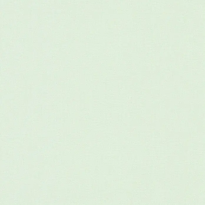 Glööckler Pompöös Provence Vliestapete - Pastellgrün, Uni, 10,05 x 0,53 m - Helles mintgrünes Stoffmuster, das sich ideal für Hintergründe oder Texturen eignet. Eine subtile und elegante Wahl.