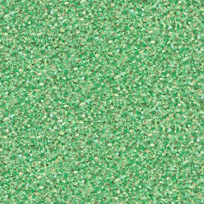 Glööckler Pompöös Provence Vliestapete Basic - Grün, Uni, 10,05 x 0,7 m - Grünliche Textur mit vielen kleinen, halbkreisförmigen Elementen. Ideal als Hintergrund oder für Designprojekte geeignet.