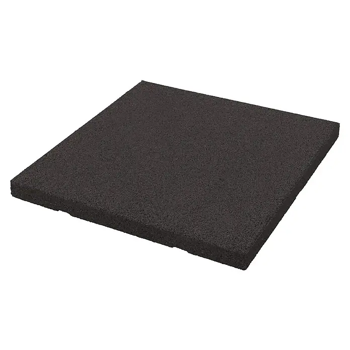 Fallschutzmatte - Schwarz, 50 x 50 x 4 cm - Quadratische Akustikschaumstoffplatte in Anthrazit zur Schallabsorption und Geräuschreduzierung für Studios oder Heimkinos.