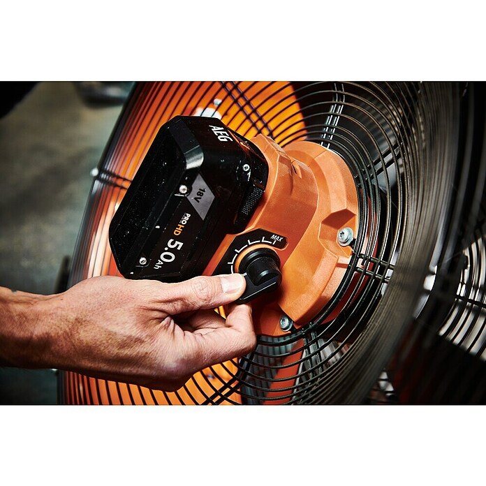AEG Pro 18V Ventilador híbrido BDF18-0 (18 V, Sin batería, Radio de giro: 210 °) | BAUHAUS