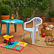 Silla de jardín infantil Arnau (L x An x Al: 36 x 32,5 x 49 cm, Blanco, Polipropileno, Apilable) | BAUHAUS