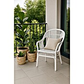 Sillón de jardín Maribel (An x Pr x Al: 58 x 57 x 77 cm, Blanco, Ratán natural) | BAUHAUS