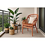 Sillón de jardín Maribel (An x Pr x Al: 58 x 57 x 77 cm, Terracota, Ratán natural) | BAUHAUS