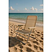 Silla de playa sin cabezal Crespo (L x An x Al: 81 x 64 x 58 cm, Textil, Beige) | BAUHAUS