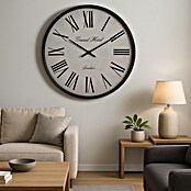 Reloj de pared borde negro (Diámetro: 76 cm, Negro) | BAUHAUS