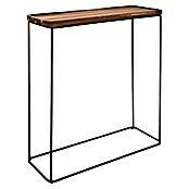 Home Deco Factory Mesa auxiliar Acacia (L x An: 30 x 80 cm, Marrón/Negro) | BAUHAUS