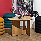 Home Deco Factory Calypso Mesa auxiliar (L x An x Al: 48 x 60 x 42 cm, MDF, Relieves curvos) | BAUHAUS