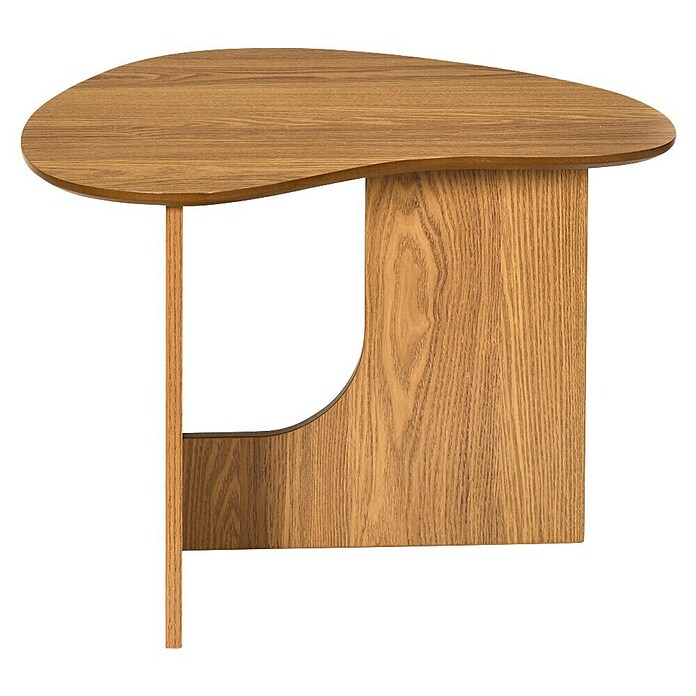 Home Deco Factory Calypso Mesa auxiliar (L x An x Al: 48 x 60 x 42 cm, MDF, Relieves curvos) | BAUHAUS