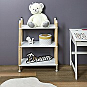 Home Deco Kids Estantería Lápiz (L x An x Al: 24 x 70 x 77 cm, Blanco/Beige, Específico para: Niños de 3 a 5 años) | BAUHAUS