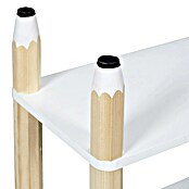 Home Deco Kids Estantería Lápiz (L x An x Al: 24 x 70 x 77 cm, Blanco/Beige, Específico para: Niños de 3 a 5 años) | BAUHAUS