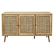 Home Deco Factory Bali Aparador (L x An x Al: 39 x 115 x 70 cm, Marrón, Número de puertas: 3 ud., Con ratán trenzado) | BAUHAUS
