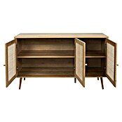 Home Deco Factory Bali Aparador (L x An x Al: 39 x 115 x 70 cm, Marrón, Número de puertas: 3 ud., Con ratán trenzado) | BAUHAUS