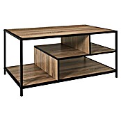 Home Deco Factory Edison Conjunto mueble de salón (3 pzs., Negro/Marrón) | BAUHAUS