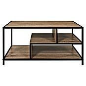 Home Deco Factory Edison Conjunto mueble de salón (3 pzs., Negro/Marrón) | BAUHAUS