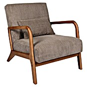 Home Deco Factory Sillón Scott (L x An x Al: 83,5 x 64,5 x 75 cm, Taupe, Textil canalé) | BAUHAUS
